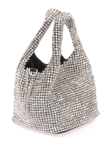 Bolso de fiesta original en dorado con pedrería | Complementos Invitada
