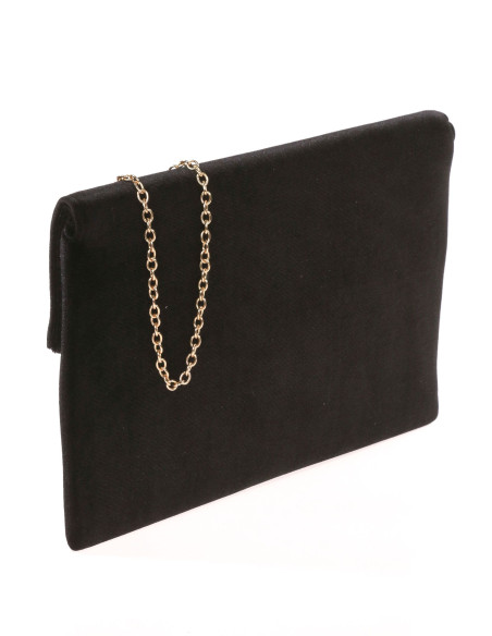 Cartera fiesta de terciopelo con cadena | Complementos Invitada