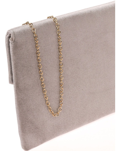Cartera fiesta de terciopelo con cadena | Complementos Invitada