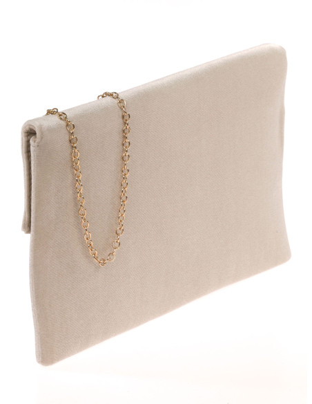 Cartera fiesta de terciopelo con cadena | Complementos Invitada