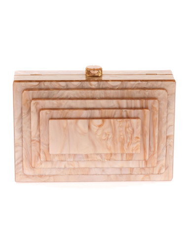 Bolso de fiesta nácar con relieve en 7 colores | Complementos Invitada