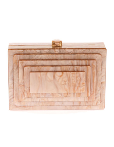 Bolso de fiesta nácar con relieve en 7 colores | Complementos Invitada