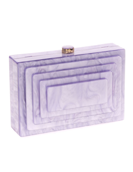 Bolso de fiesta nácar con relieve en 7 colores | Complementos Invitada