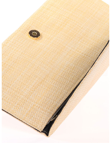 Cartera de mano de rafia de fiesta para mujer | Complementos Invitada