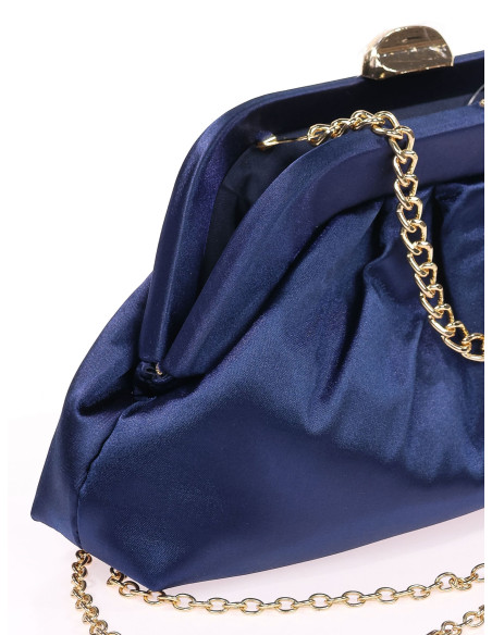 Cartera de fiesta de mano en raso satinado | Complementos Invitada