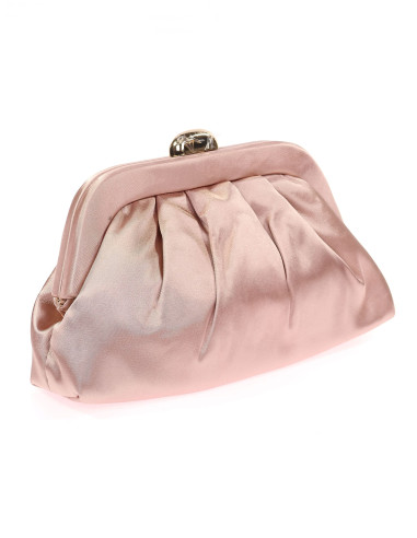 Cartera de fiesta de mano en raso satinado | Complementos Invitada