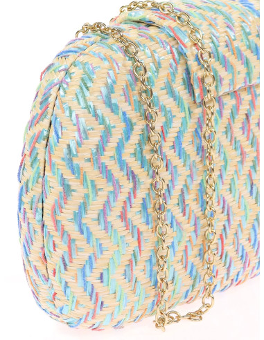 👜 Clutch de fiesta efecto rafia original | Complementos invitada