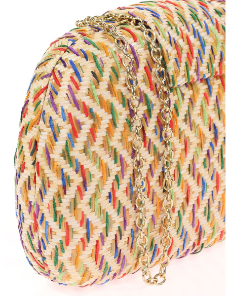 👜 Clutch de fiesta efecto rafia original | Complementos invitada