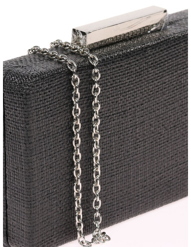 Bolso de fiesta de rafia con cierre metálico | Complementos Invitada