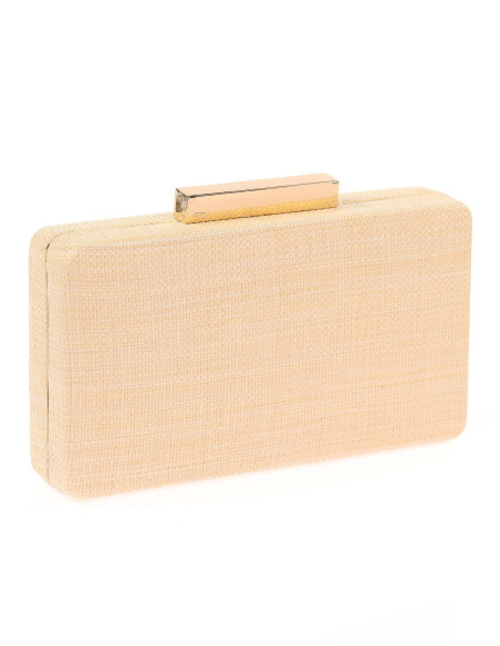 Bolso clutch de fiesta rafia elegante | Complementos Invitada