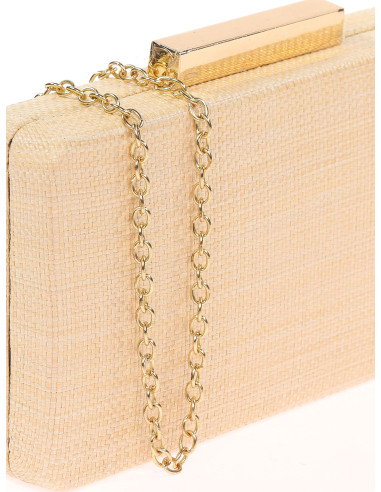 Bolso clutch de fiesta rafia elegante | Complementos Invitada