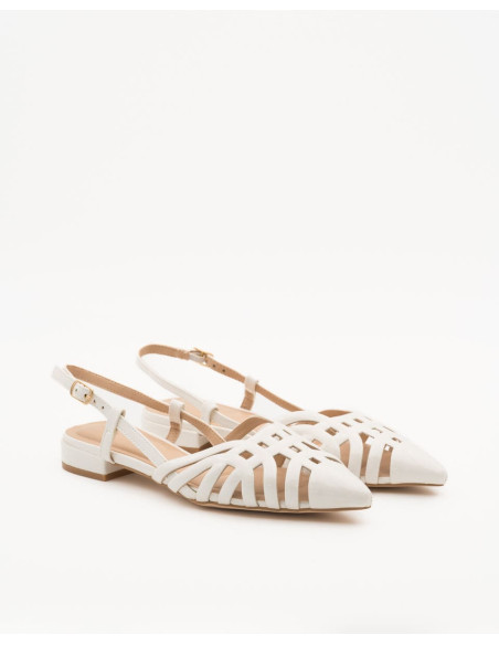 Sandalia baja destalonada de fiesta  | Complementos Invitada