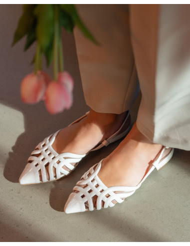 Sandalia baja destalonada de fiesta  | Complementos Invitada