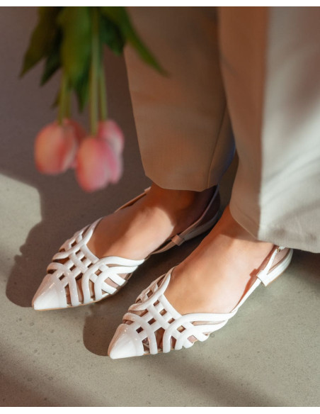 Sandalia baja destalonada de fiesta  | Complementos Invitada