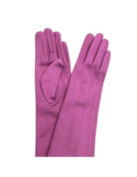 Guantes largos mujer antelina buganvilla | Complementos Invitada