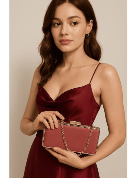 Bolso de fiesta de pedrería en los laterales | Complementos Invitada