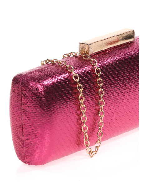 Clutch metalizado invitada boda con cadena | Complementos Invitada