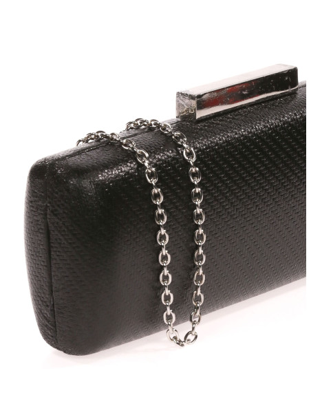 Clutch metalizado invitada boda con cadena | Complementos Invitada