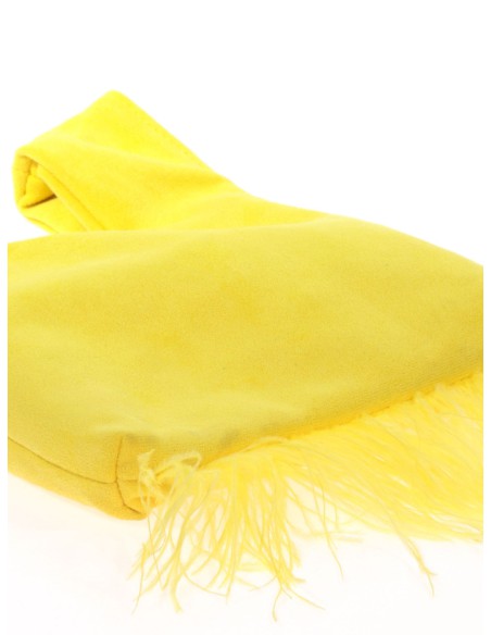 Bolso saco japonés de antelina | Complementos Invitada