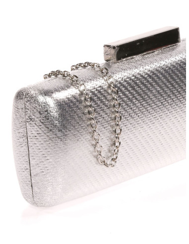 Clutch metalizado invitada boda con cadena | Complementos Invitada