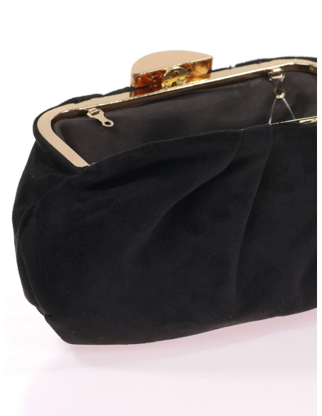 Cartera de mano efecto ante con cadena para invitada