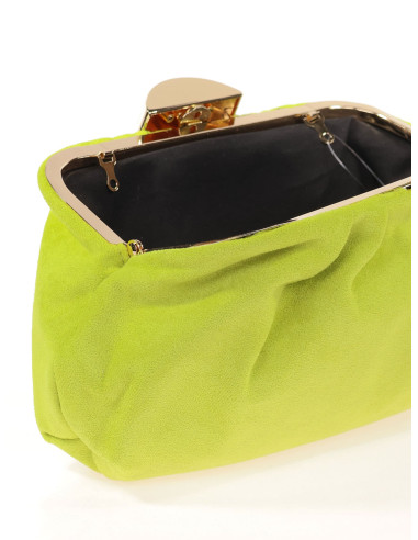 Cartera de mano efecto ante con cadena para invitada