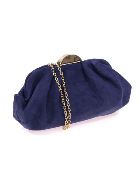 Cartera de mano efecto ante con cadena para invitada