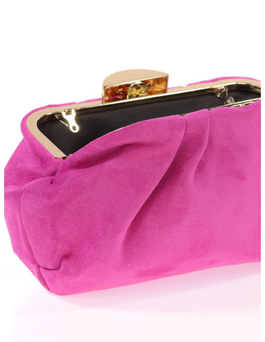 Cartera de mano efecto ante con cadena para invitada