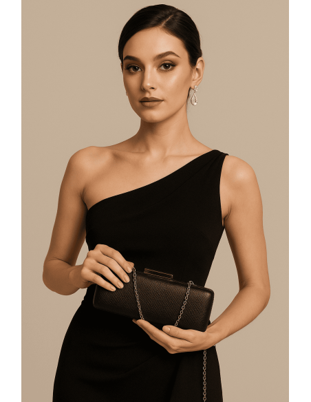 Clutch metalizado invitada boda con cadena | Complementos Invitada