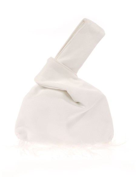 Bolso saco japonés de antelina | Complementos Invitada