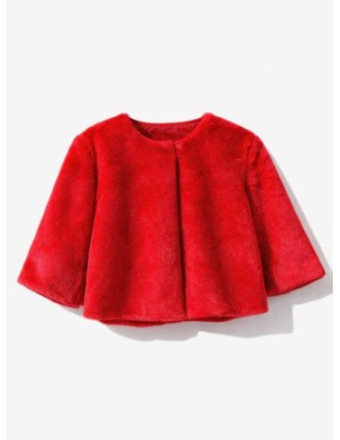 Torera roja de pelo para invitada | Complementos Invitada