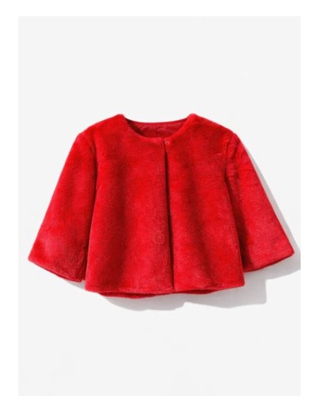 Torera roja de pelo para invitada | Complementos Invitada