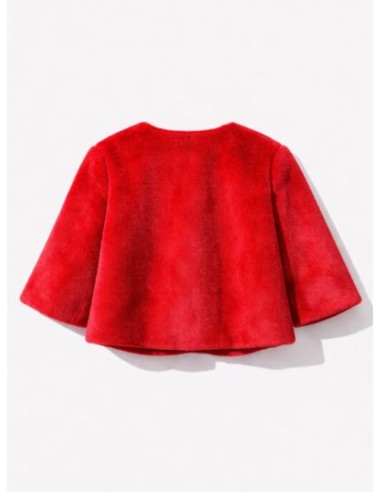 Torera roja de pelo para invitada | Complementos Invitada