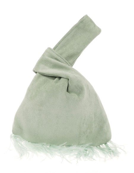 Bolso saco japonés de antelina | Complementos Invitada