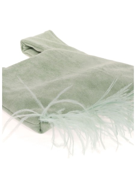 Bolso saco japonés de antelina | Complementos Invitada