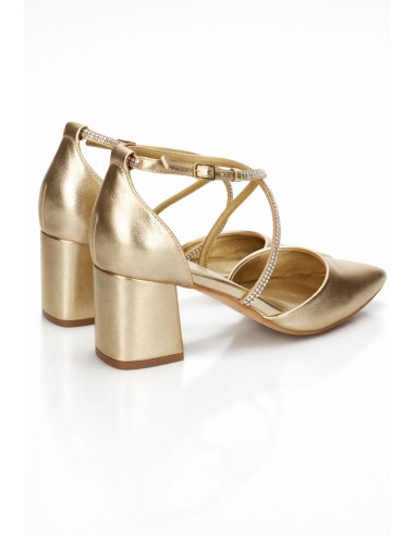 Zapatos de fiesta cerrados con tacón ancho | Complementos Invitada