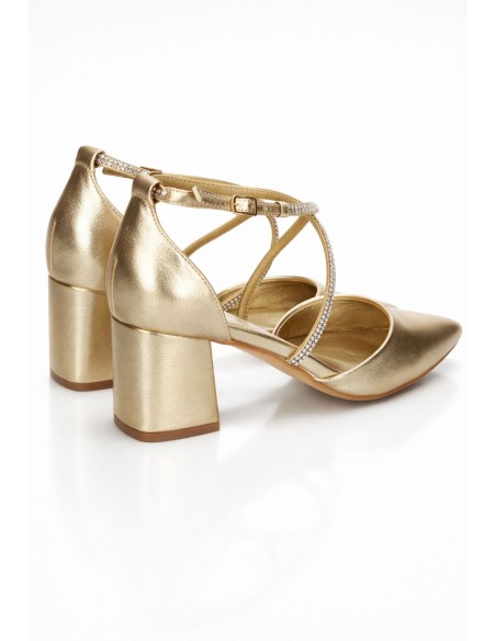 Zapatos de fiesta cerrados con tacón ancho | Complementos Invitada