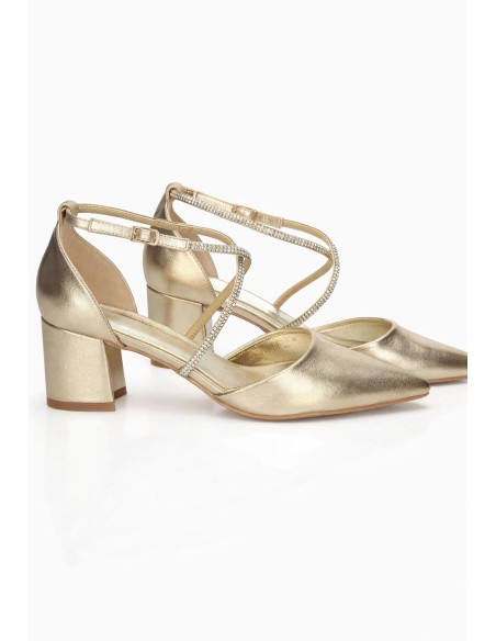 Zapatos de fiesta cerrados con tacón ancho | Complementos Invitada