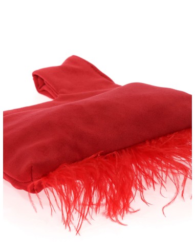 Bolso saco japonés de antelina | Complementos Invitada