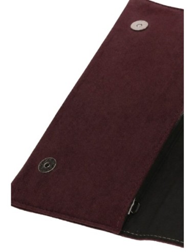 Cartera fiesta antelina - marron oscuro - foto 3
