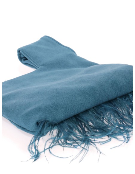 Bolso saco japonés de antelina | Complementos Invitada