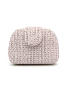 Bolso de fiesta rafia trenzada - rosa - foto 1