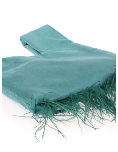 Bolso saco japonés de antelina | Complementos Invitada