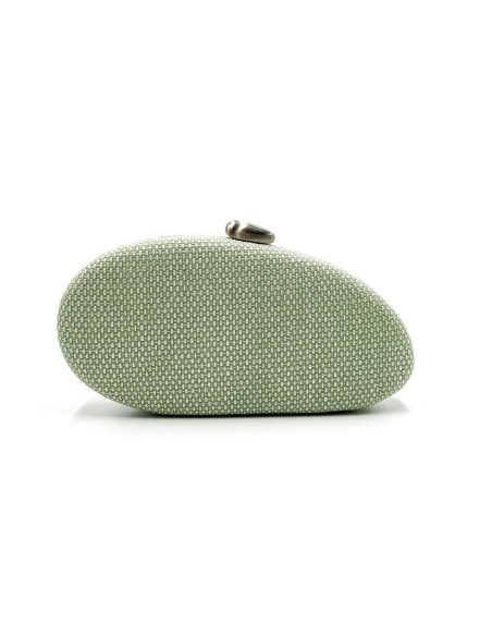 Bolso de fiesta ovalada texturizada - verde menta - foto 1