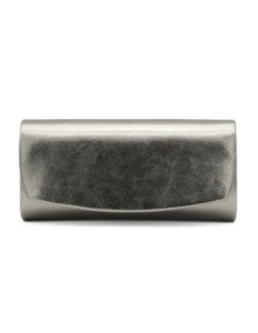 Cartera de fiesta cilíndrica metalizada - gris - foto 1