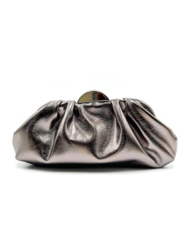 Cartera de fiesta metalizada - gris - foto 1