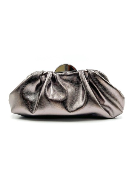 Cartera de fiesta metalizada - gris - foto 1