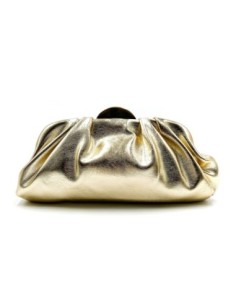Cartera de fiesta metalizada - oro claro - foto 1