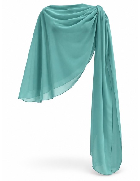 Capa de gasa turquesa empolvado - Foto de producto - Complementos Invitada