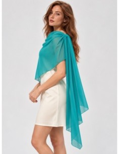 Capa de gasa verde turquesa - Foto de producto - Complementos Invitada 2